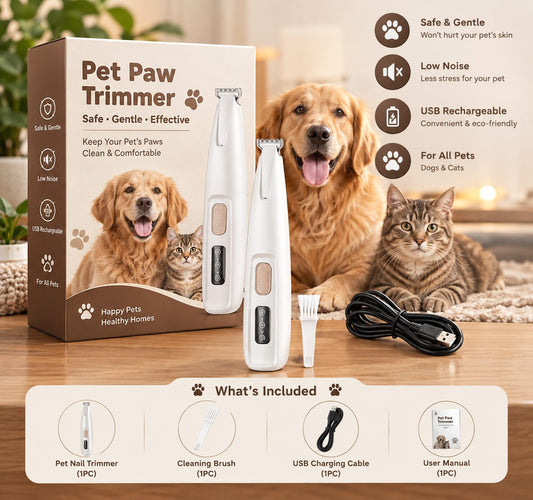 SOMA rechargeable paw trimmer with LED light