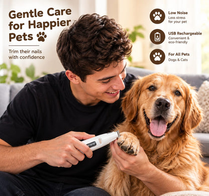 LED paw trimmer for dogs and cats, at-home grooming